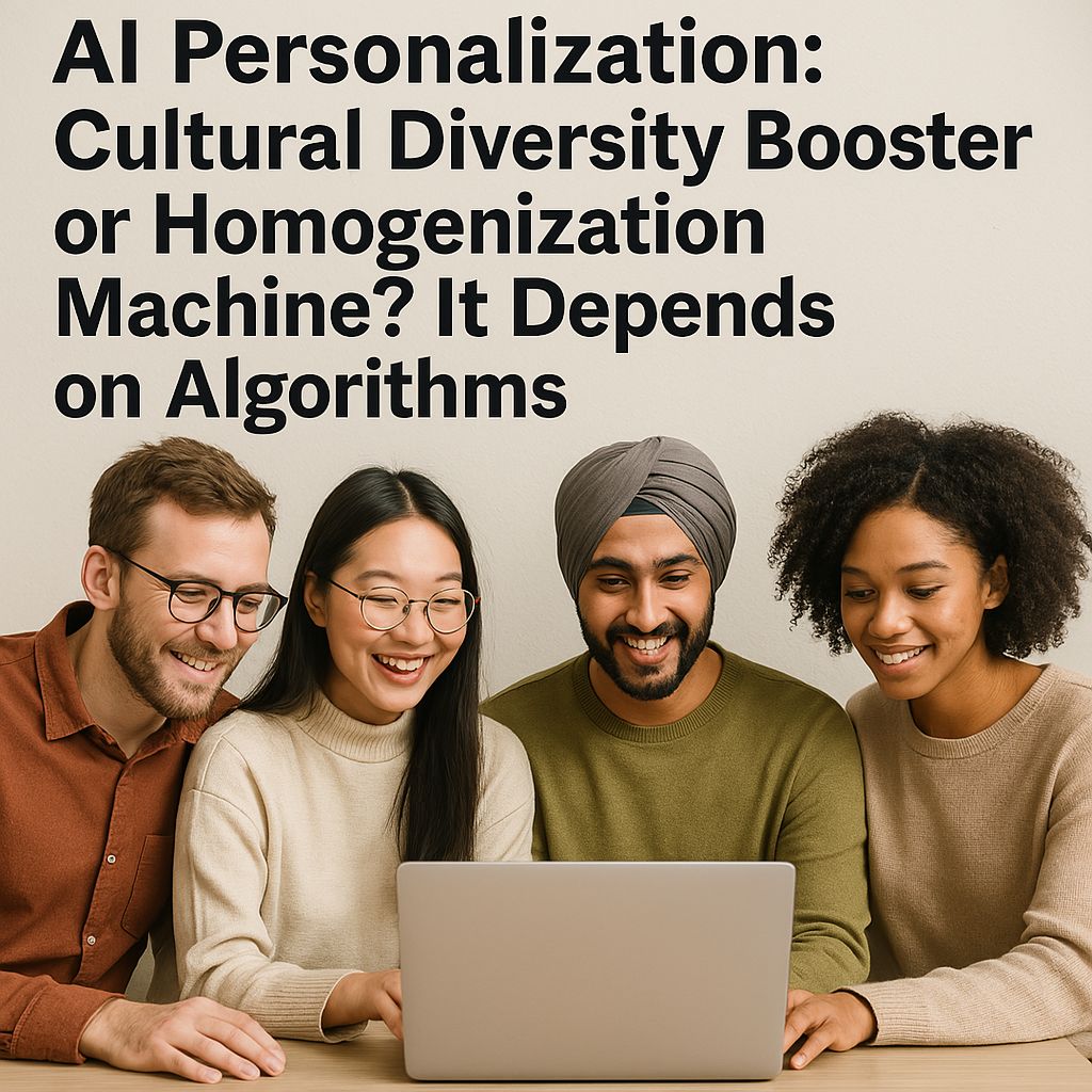 michael_piggott's tweet photo. AI Personalization: Cultural Diversity Booster or Homogenization Machine? It Depends on Algorithms.

AI personalization promises better experiences, but its cultural impact is a double-edged sword. The core issue lies in algorithmic design and data choices.

THE POTENTIAL: AI CAN AMPLIFY DIVERSITY
• Hyper-Personalized Discovery: Recommending niche cultural content, regional art, or heritage materials (e.g., streaming platforms, inclusive e-commerce).
• Inclusive Data Strategies: Prioritizing user intent/context over demographics creates truly relevant experiences (see Microsoft/IBM approaches).
• Voice Amplification: Surfacing marginalized creators and bridging language gaps via translation/digitization.

THE RISK: AI CAN DRIVE HOMOGENIZATION
• Advanced Filter Bubbles: Biased training data favors mainstream content, trapping users in cultural echo chambers.
• Style Standardization: Tools like ChatGPT push non-Western users toward Western norms, erasing cultural nuance.
• Long-Term Erosion: Globalized AI risks flattening diversity by favoring commercial templates.

WHY THIS IS AN ALGORITHM PROBLEM
Outcomes hinge on deliberate engineering:
→ Data: Diverse, inclusive sets vs. homogeneous inputs?
→ Design: Built-in bias mitigation vs. engagement-chasing?
→ Oversight: Human ethics teams vs. full automation?

The Reality: AI doesn’t inherently help or harm cultural diversity. It reflects the priorities (and blind spots) programmed into its algorithms.

Demand transparency. Champion inclusive design. The future of cultural experiences depends on it.

#AI #AlgorithmicBias #Personalization #CulturalDiversity #TechEthics #ResponsibleAI #DigitalCulture #AIethics