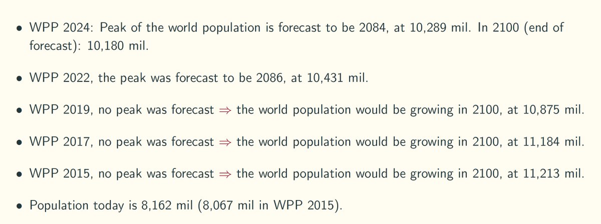 Many readers of my previous posts ask why my TFR numbers differ from the United Nations World Population Prospects, UN WPP (or the World Bank, which relies on it).

Simple:

1️⃣ I use each country’s own statistical agency official numbers.

2️⃣ The UN WPP consistently overestimates