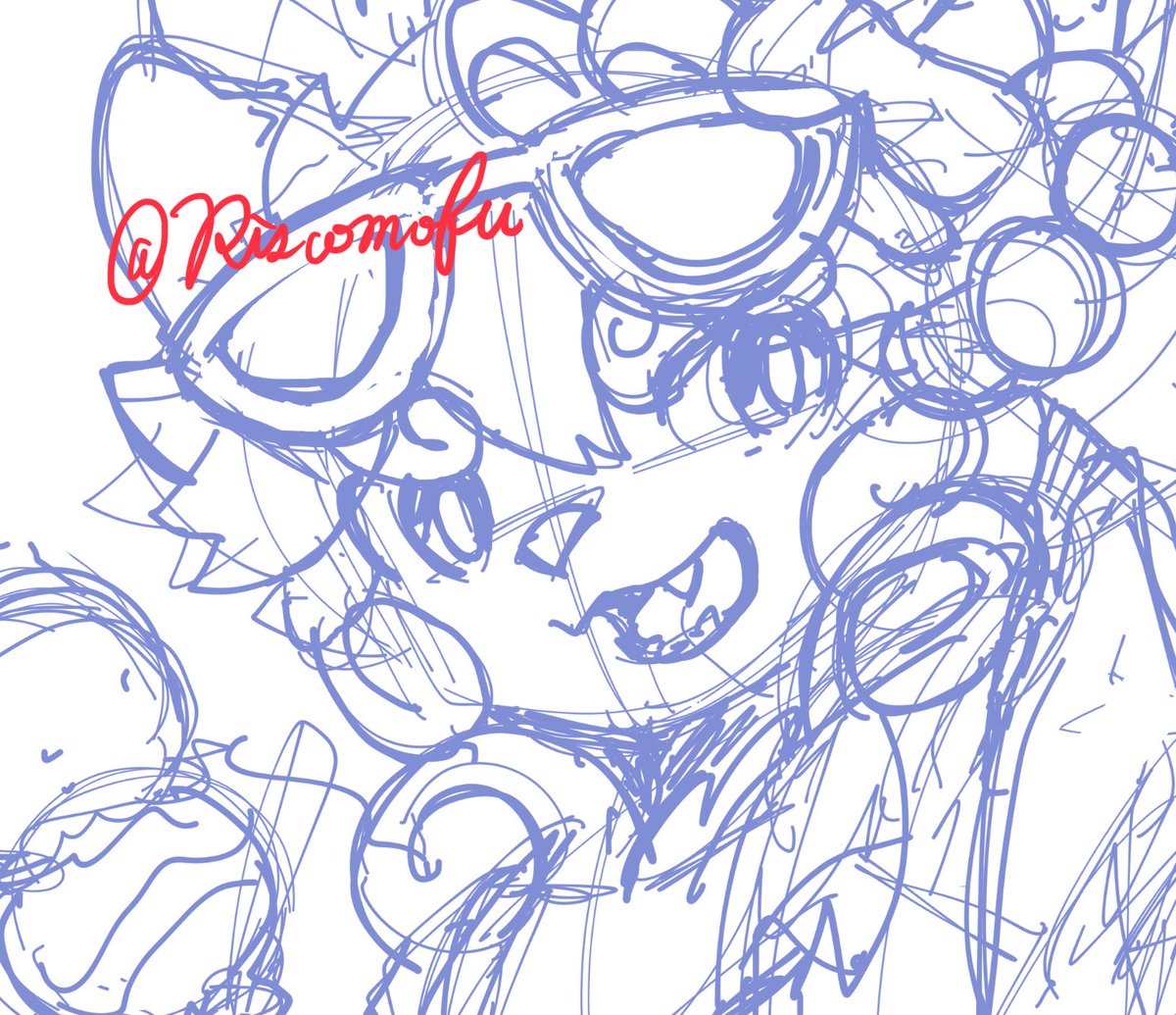 Riscomofu's tweet image. 更新停滞気味ですがちゃんと色々描いてます…という進捗報告…