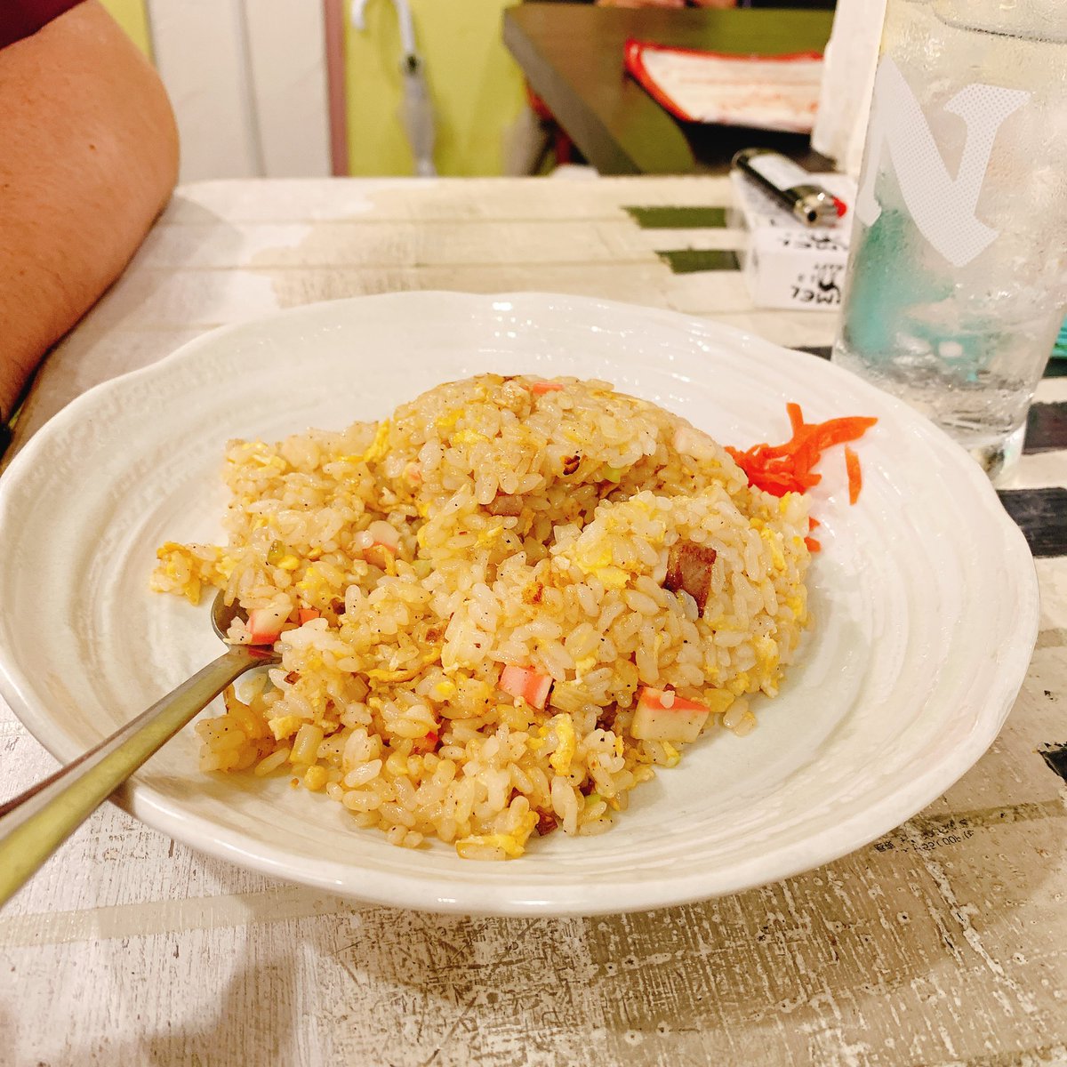 caravelsasaki's tweet image. 良い感じに酔っ払えた！！
サンキュー、インフォーカス👏
炒飯も美味い😋