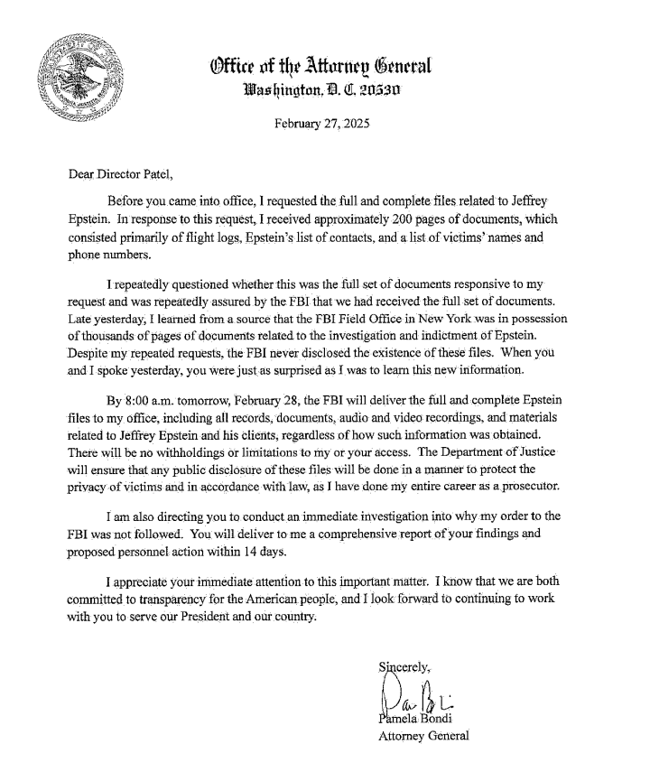 Yes they have those files 200 pages of old shit.

Everyone has seen the flight logs.

What you did not see is the case file from a 2019 - 2022 investigation that came out of the virgin islands where 99% of Epstein's crimes occurred.

that is where the Biden DOJ made a deal for