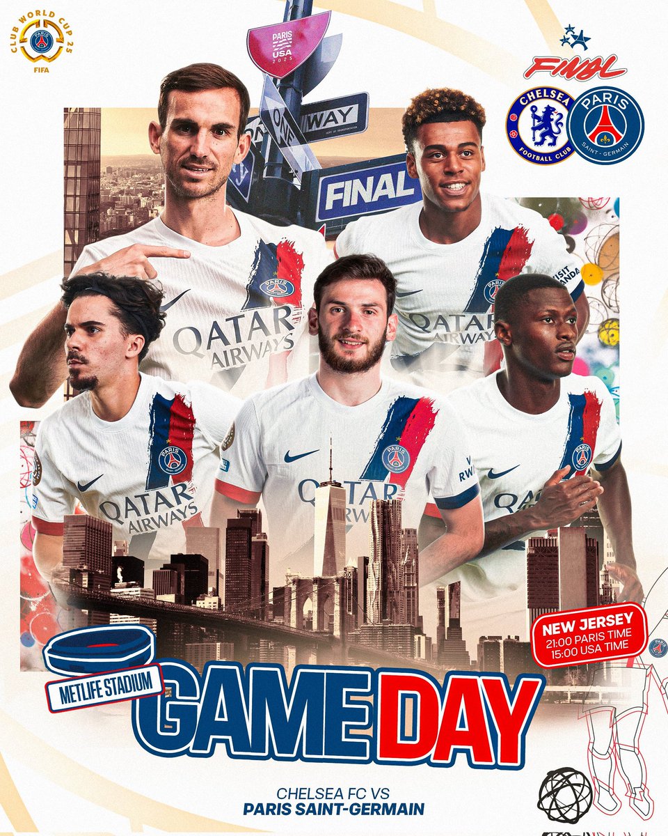 [매치데이] 클럽 월드컵 결승전 PSG VS  첼시

새벽 4시 킥오프

#PSGKOREA #PSG #FIFACWC