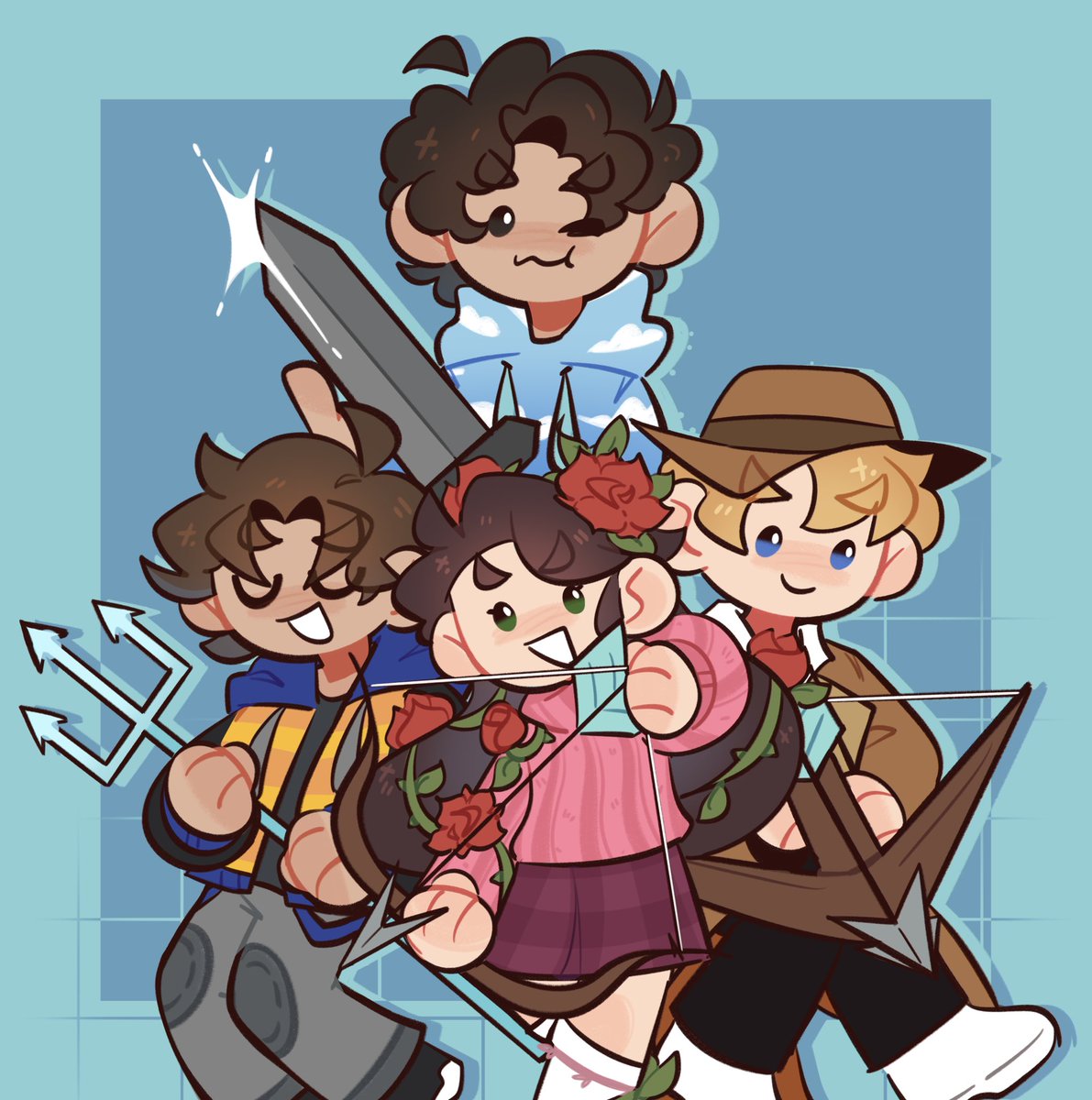 🩵🩵🩵🩵
#rekrap2fanart #hannahxxrosefanart #yeahjaronfanart #poafafanart