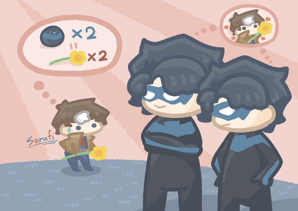 Sarufi_all_in's tweet image. 🍅💦🌼🫐🫐
#Batfamily #dickJay
#DickGrayson #Nightwing
#JasonTodd #RedHood
#Batfamily