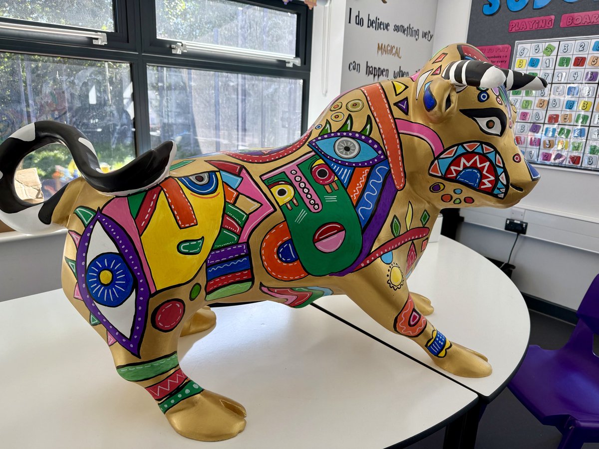 MickBrown3's tweet image. Great to see @QueensburySch
 &apos;Steve the Bull&apos; will be part of the bulls in the city trail from 16th July  - 14th September,  at Millennium Point, Curzon St, Birmingham B4 7AP. Thanks to all the pupils and staff who helped make this happen.
#bullsinthecity