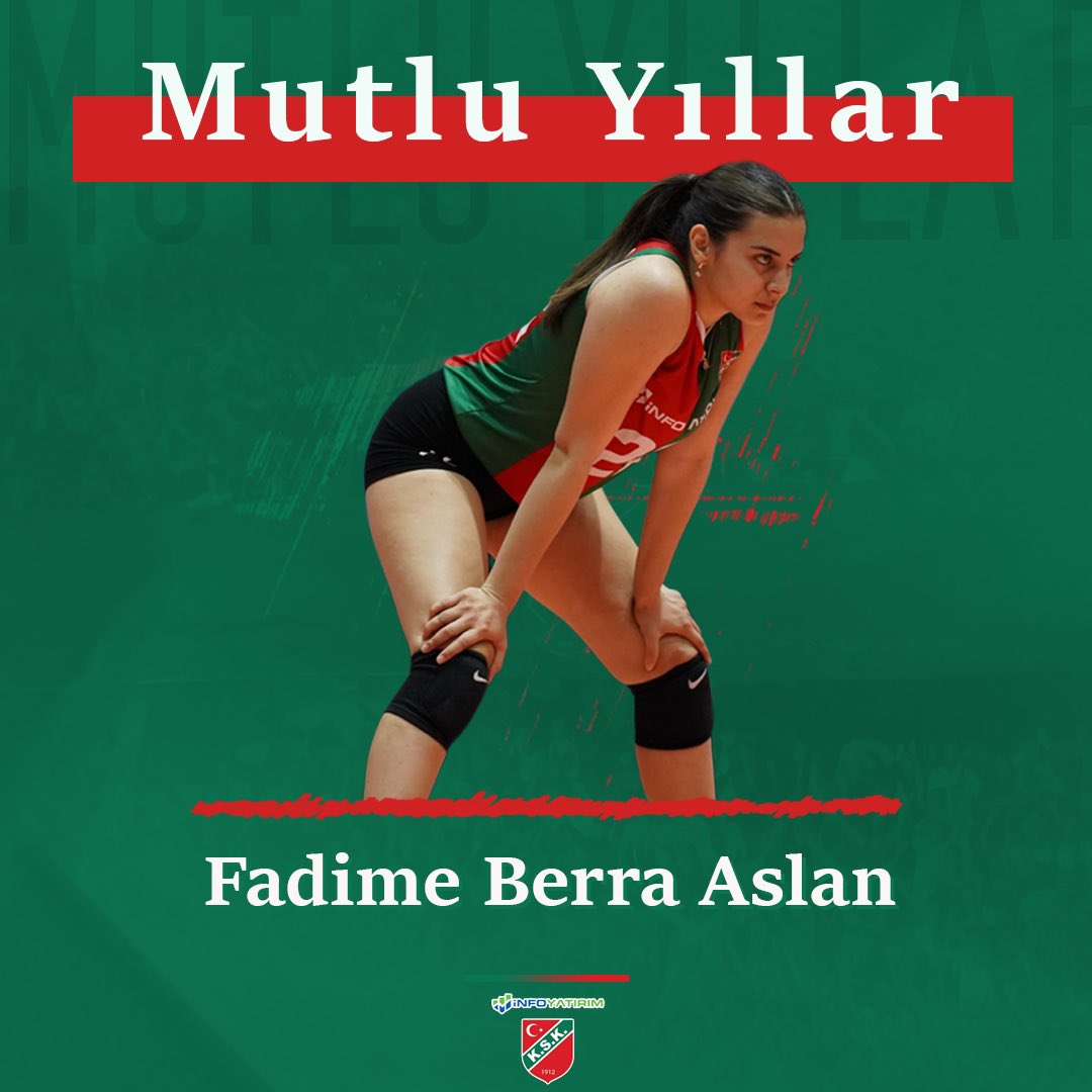Bugün oyuncumuz Fadime Berra Aslan'ın doğum günü. 🎂

Doğum gününü kutlar, sağlık ve mutluluk dolu yeşil kırmızı yıllar dileriz. 💚❤️