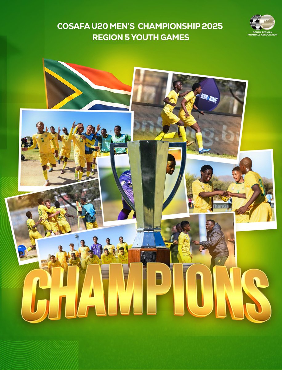 SAFA_net's tweet image. And we are the champions after beating Malawi in the Region 5 Games men's final in Namibia!!