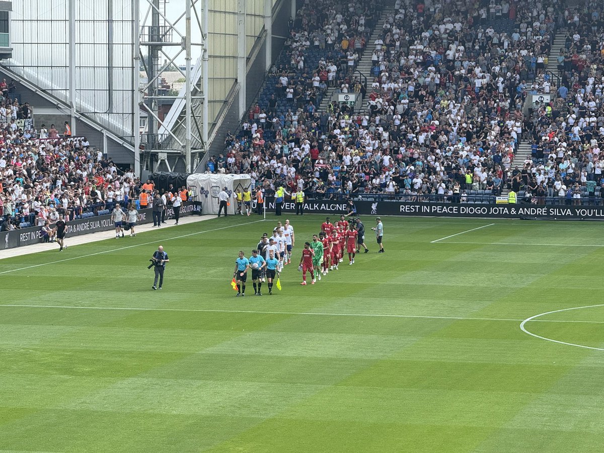 Andy Marsden (@lfcprogman) on Twitter photo Preston North End (A)
Pre-season friendly #PNELIV #LFC
RIP <a href="/DiogoJota18/">Diogo Jota</a> #20 and Andre Silva
Going to be emotional Preston North End (A)
Pre-season friendly #PNELIV #LFC
RIP <a href="/DiogoJota18/">Diogo Jota</a> #20 and Andre Silva
Going to be emotional