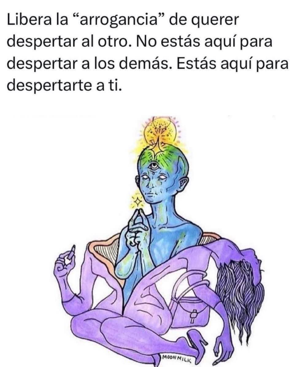 DBenandanti's tweet image. Creo que parte de "despertar" y muy entre comillas, consiste respetar el sueño y ritmo de los otros. Así como se respetaron tus ritmos y procesos, no es llegar a "abrirle" a huevo los ojos a la gente, es ir integrando experiencias.