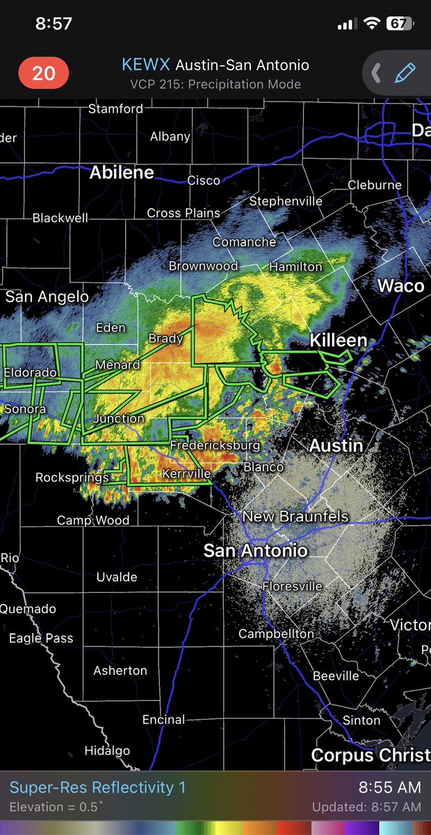 JeffLindner1's tweet image. Flash flooding and significant river rises ongoing across the TX Hill Country this morning. Numerous low water crossings are flooded making travel dangerous. Persons should closely monitor creeks and rivers and be prepared to move to higher ground #txwx
