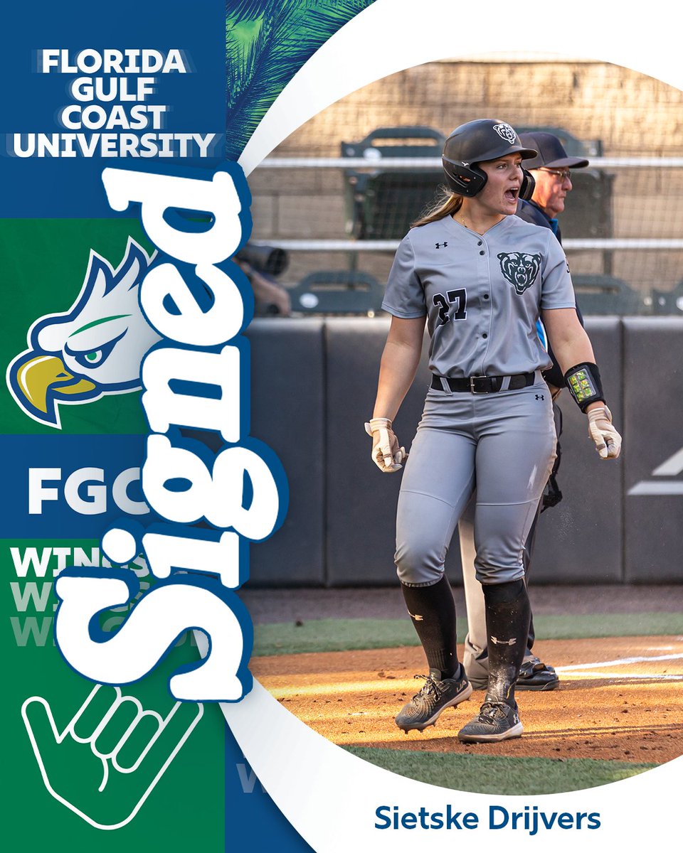FGCU_Softball's tweet image. Welcome to The Nest Sietske 🦅

#Wegles