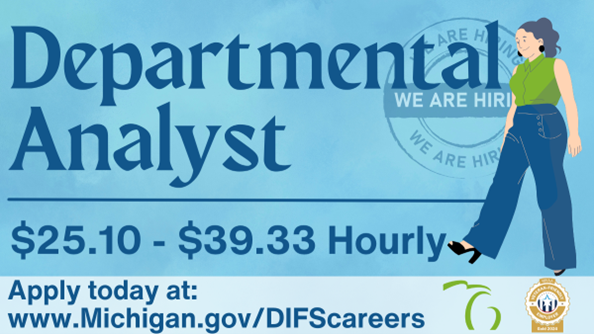 MIDIFS's tweet image. DIFS is hiring a Departmental Analyst in the Office of Consumer Finance. This position is responsible for issuing new and amended consumer finance license certificates. Apply by 7/15/2025. michigan.gov/DIFScareers #MiGovJobs