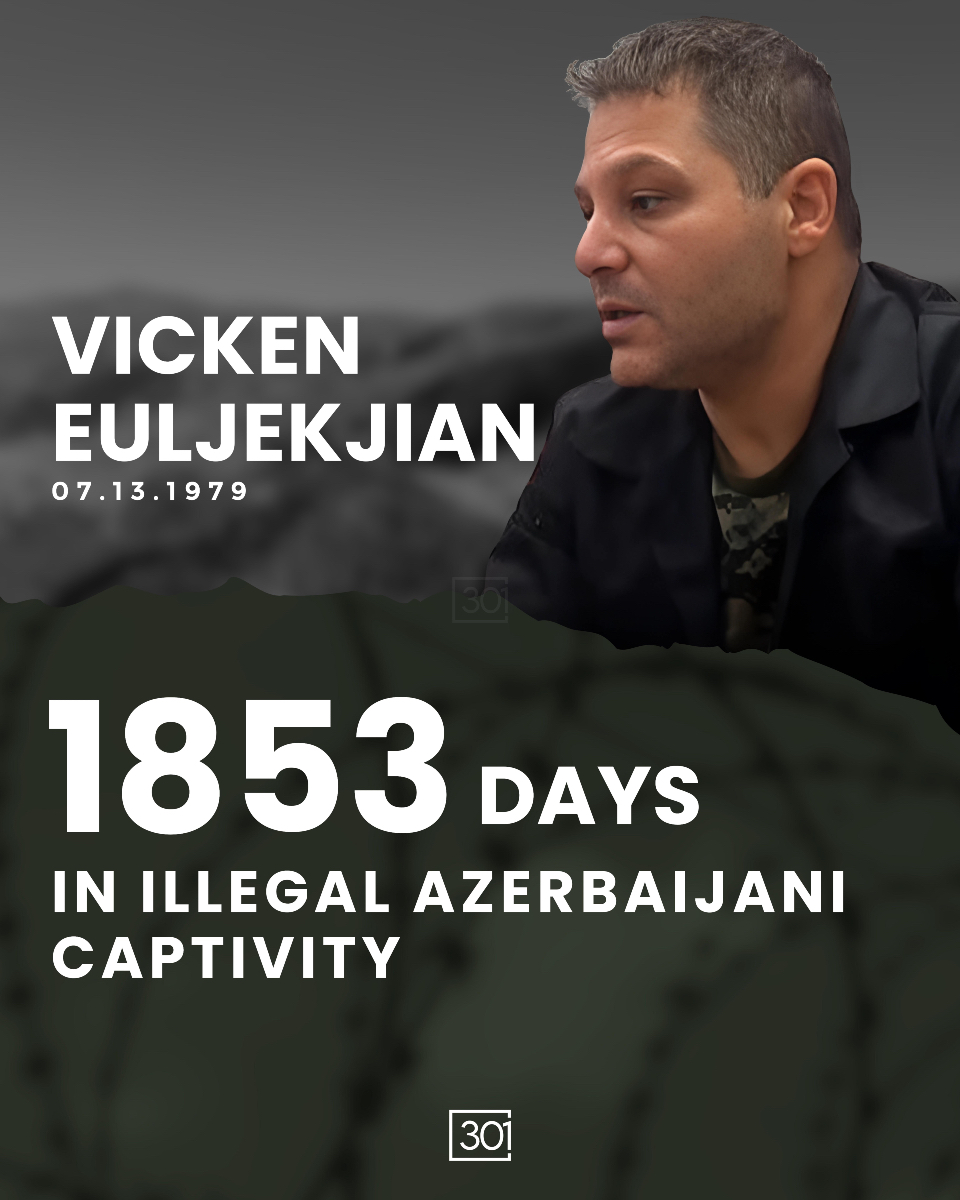 Lebanese-Armenian Vicken Euljekjian, who remains in Azerbaijani captivity, turned 46 years old yesterday.

Euljekjian was captured by Azerbaijani forces in November 2020, shortly after the end of the Second Artsakh War. At the time, he was working in Artsakh as a contract laborer