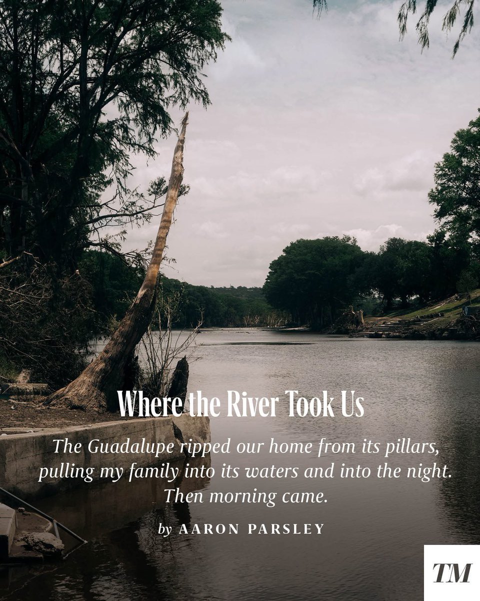 jaybsauceda's tweet image. One moment they were in their home, the next the home was floating down the river.
My @TexasMonthly colleague Aaron recounts the horrifying experience of the flood, and the loss they endured.
Must read -> texasmonthly.com/news-politics/…