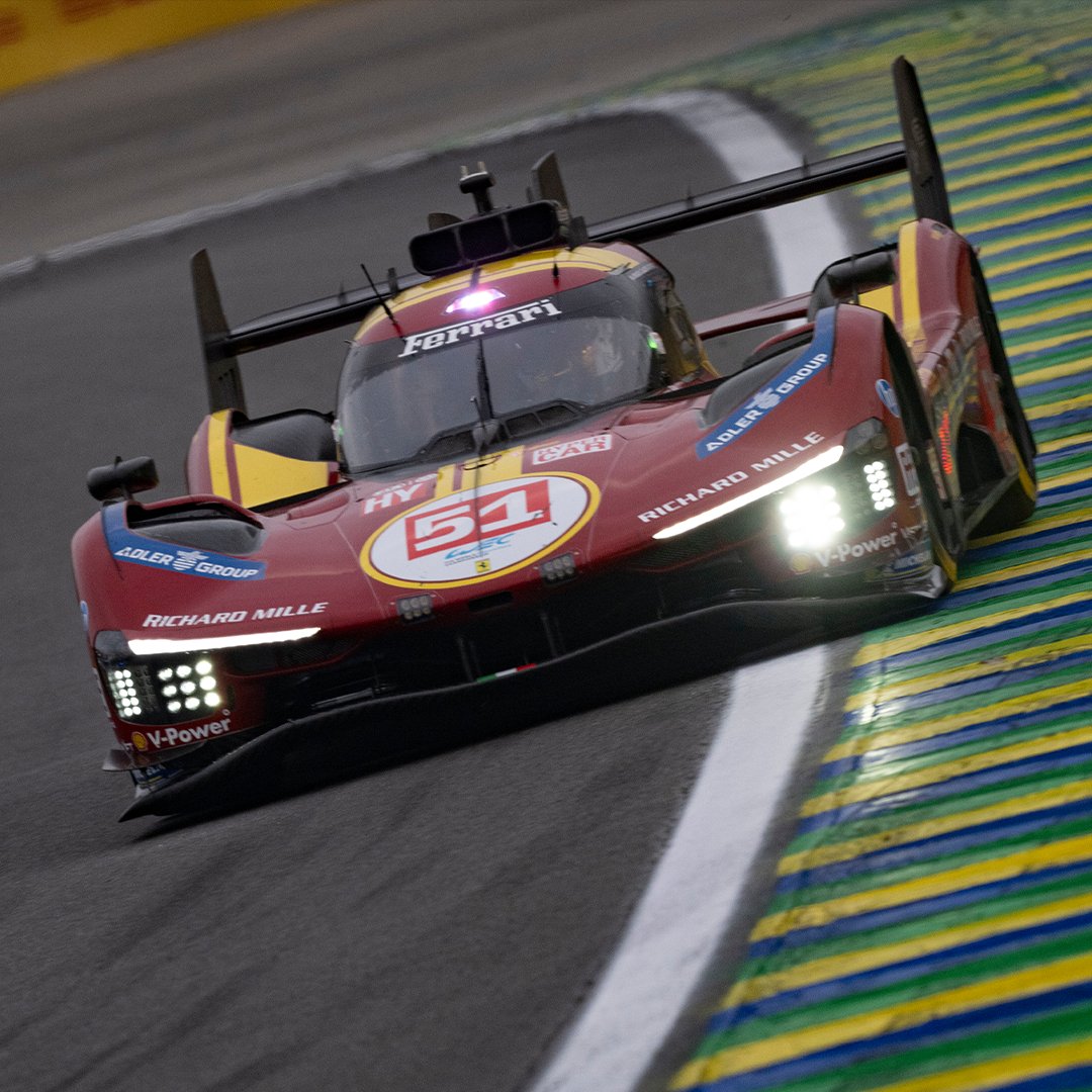 It’s almost time! ⏰

Watch all the action from Sao Paulo 𝙇𝙄𝙑𝙀 on our YouTube channel 🎥👇 #6HSaoPaulo
youtube.com/@Ferrari/strea…

#FerrariHypercar #Ferrari499P #WEC