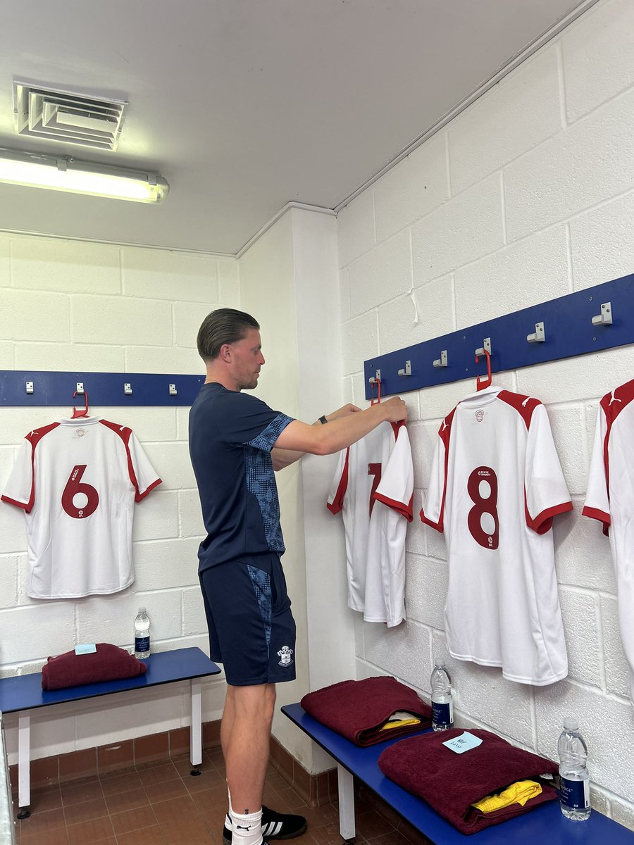 First game under the belt ❤️🤍 #saintsfc