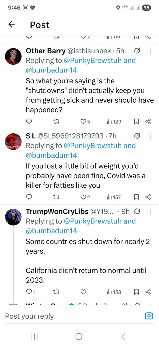 PunkyBrewstuh's tweet image. 1) Imagine if this was the response to someone who mentioned cancer?
2) Long COVID and the the post COVID vaccine injury that followed are far worse than both of my cancers combined.
We're between so many hard places.