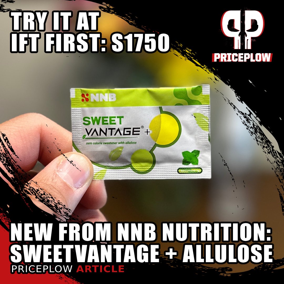 PricePlow's tweet image. blog.priceplow.com/supplement-ing…
NNB Nutrition brings SweetVantage + Allulose packets to #IFTFIRST 2025 (Booth S1750). Natural sweetness 2.5x stronger than stevia WITHOUT the bitter aftertaste. 

@Ingredientology