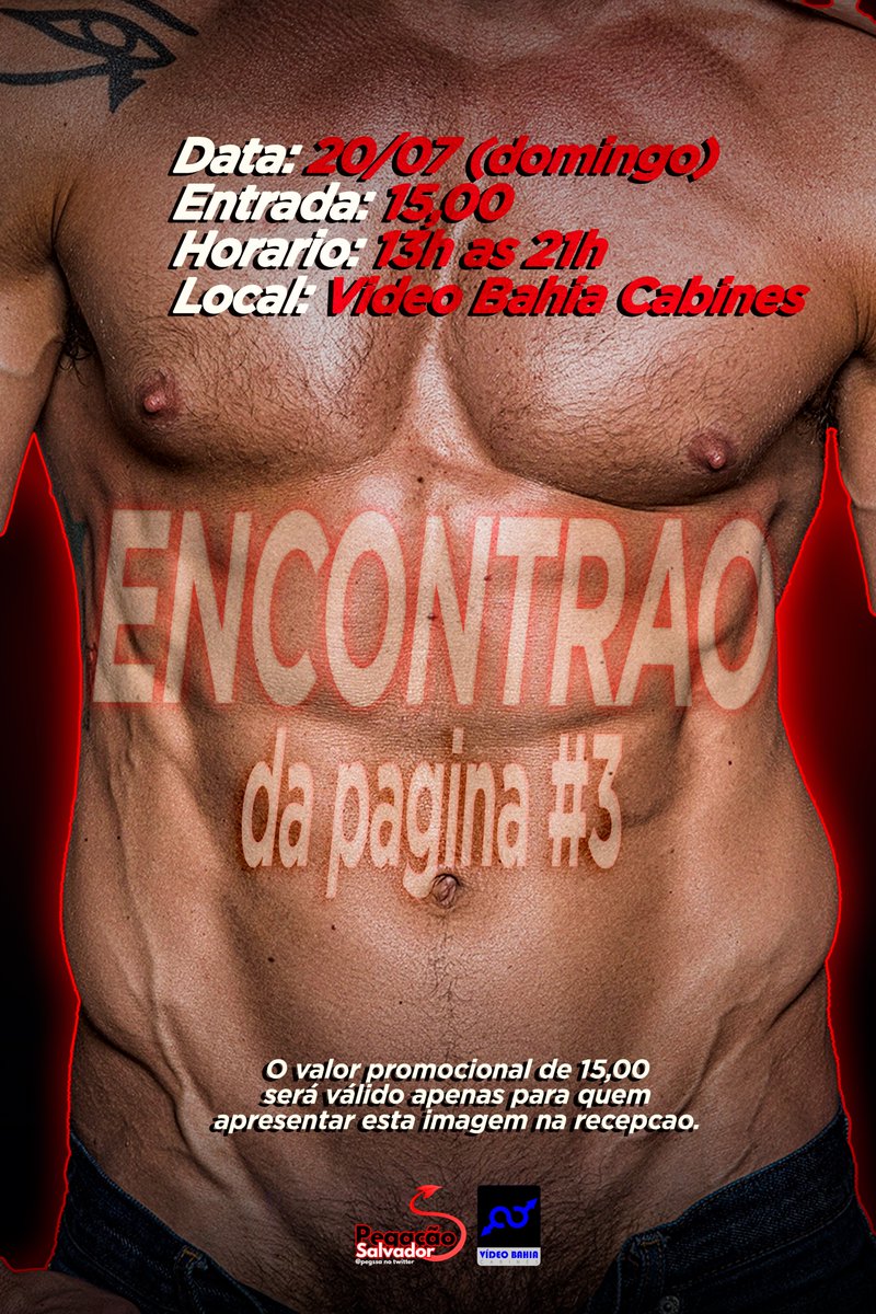 Bota na boca, bota na cara, bota onde quiser.  

O TERCEIRO ENCONTRÃO DO ANO TEM DATA!🔥

Próximo domingo(20), a partir das 13:00.