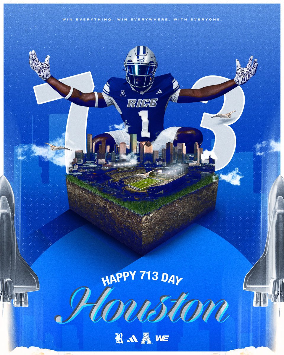 Have a day H-Town! Happy 7️⃣1️⃣3️⃣ Day! #WE #FlightClub