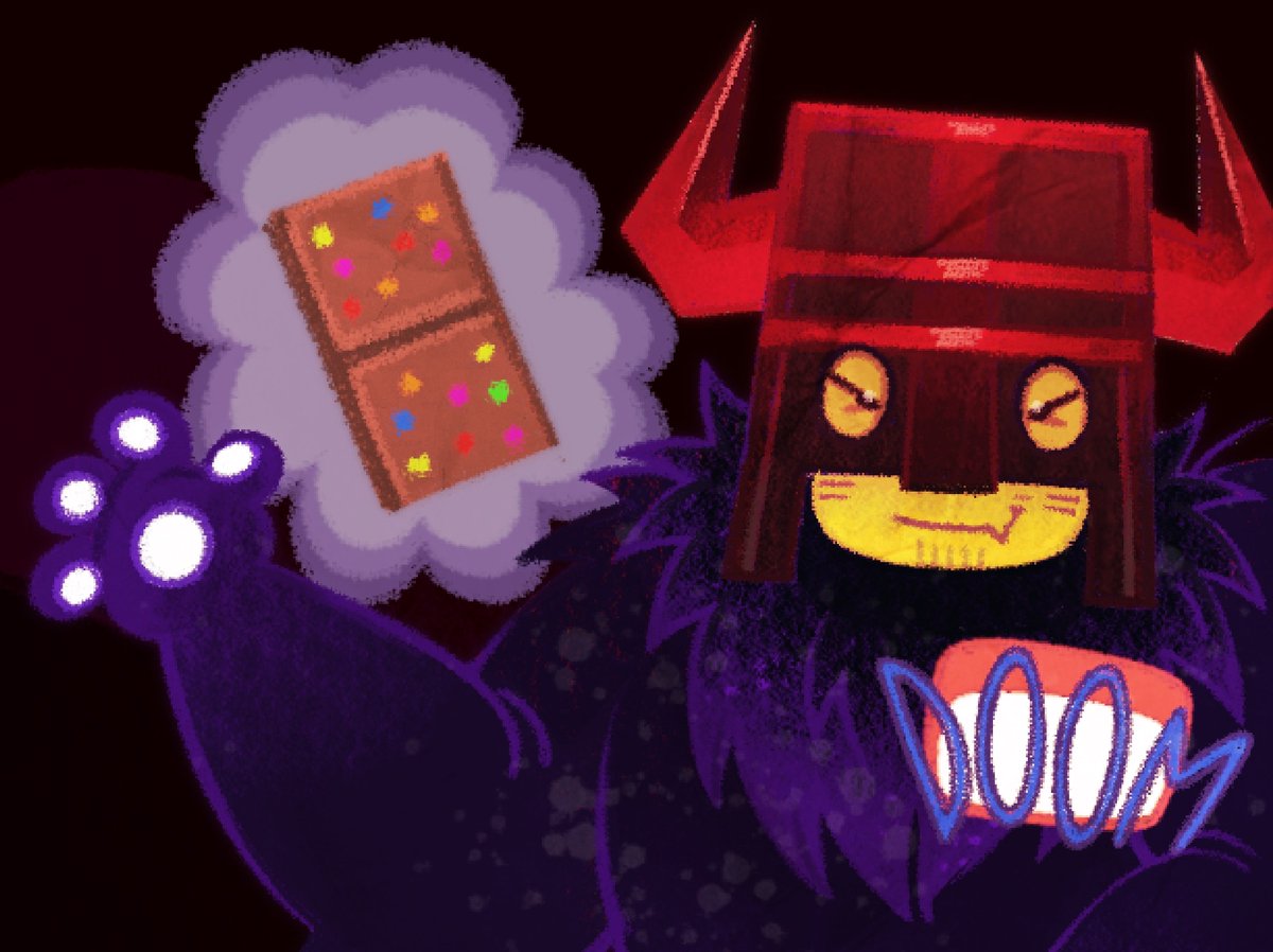scariestnerd's tweet image. #doombringer doodle... waiter! waiter! more brownies please!