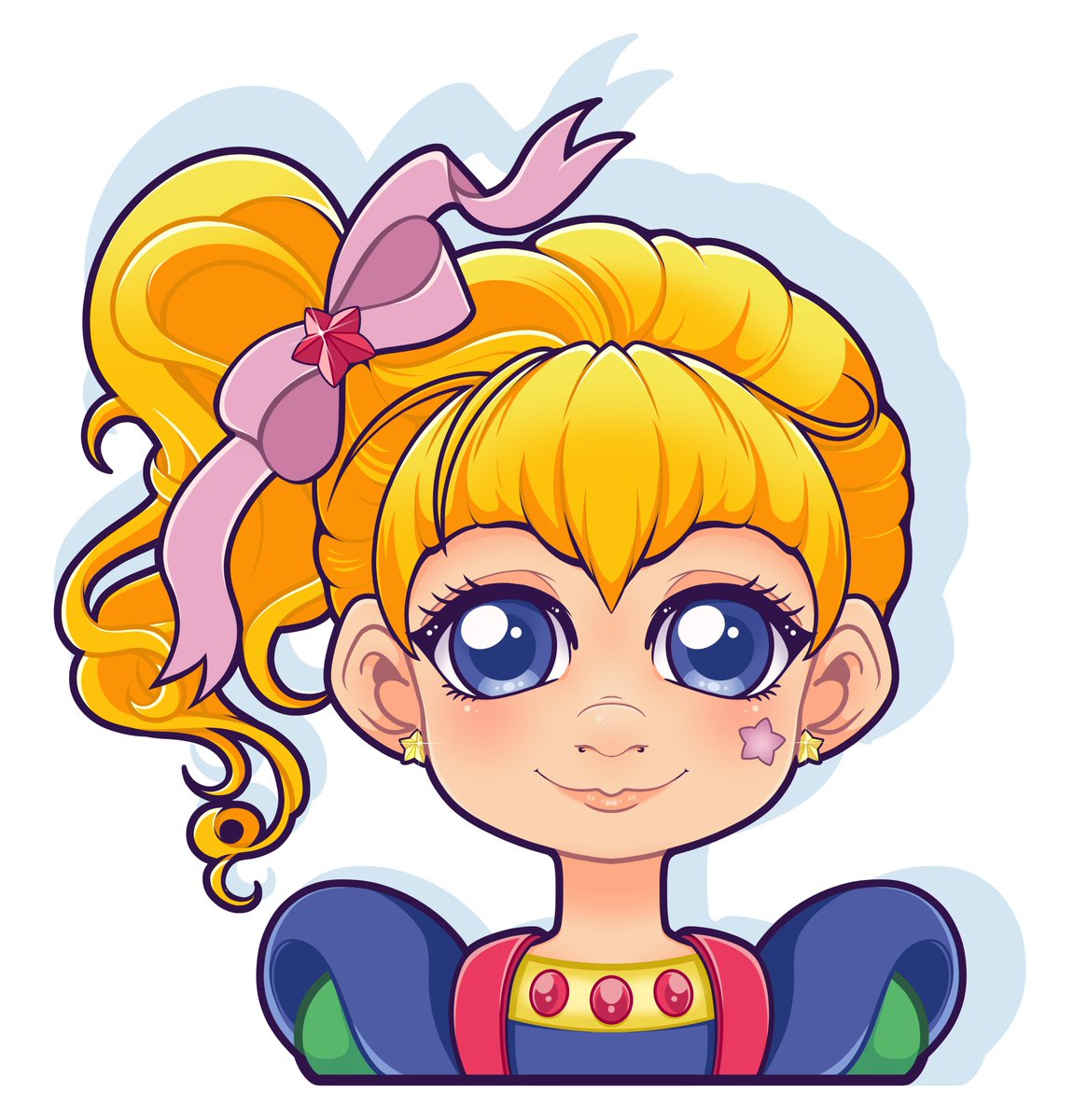 bunnycocoafluff's tweet image. Fun fact: Rainbow Brite terrified me as a child because the first thing I saw related to it was the movie and something about it scarred my little brain.