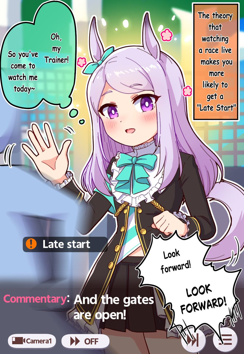 The theory that watching a race live makes you more likely to get a "Late Start"

#umamusume