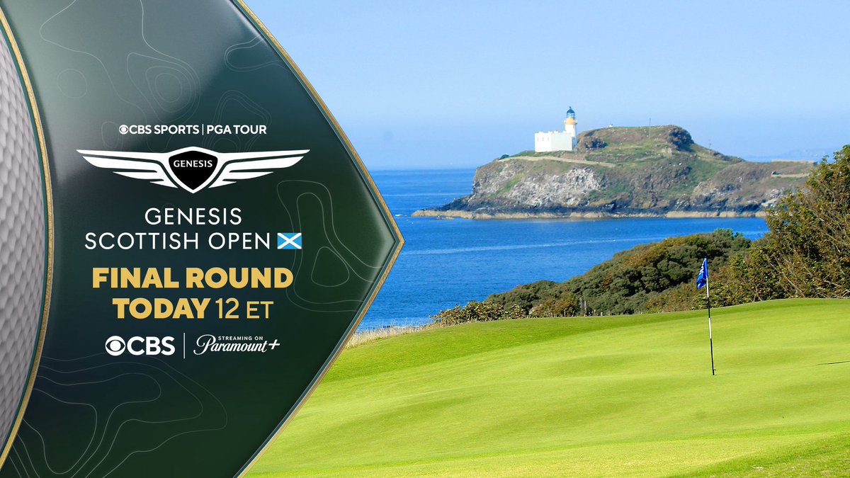 GolfonCBS's tweet image. Final round @ScottishOpen coverage is coming up 📺
Watch live at 12pm ET on CBS and @paramountplus