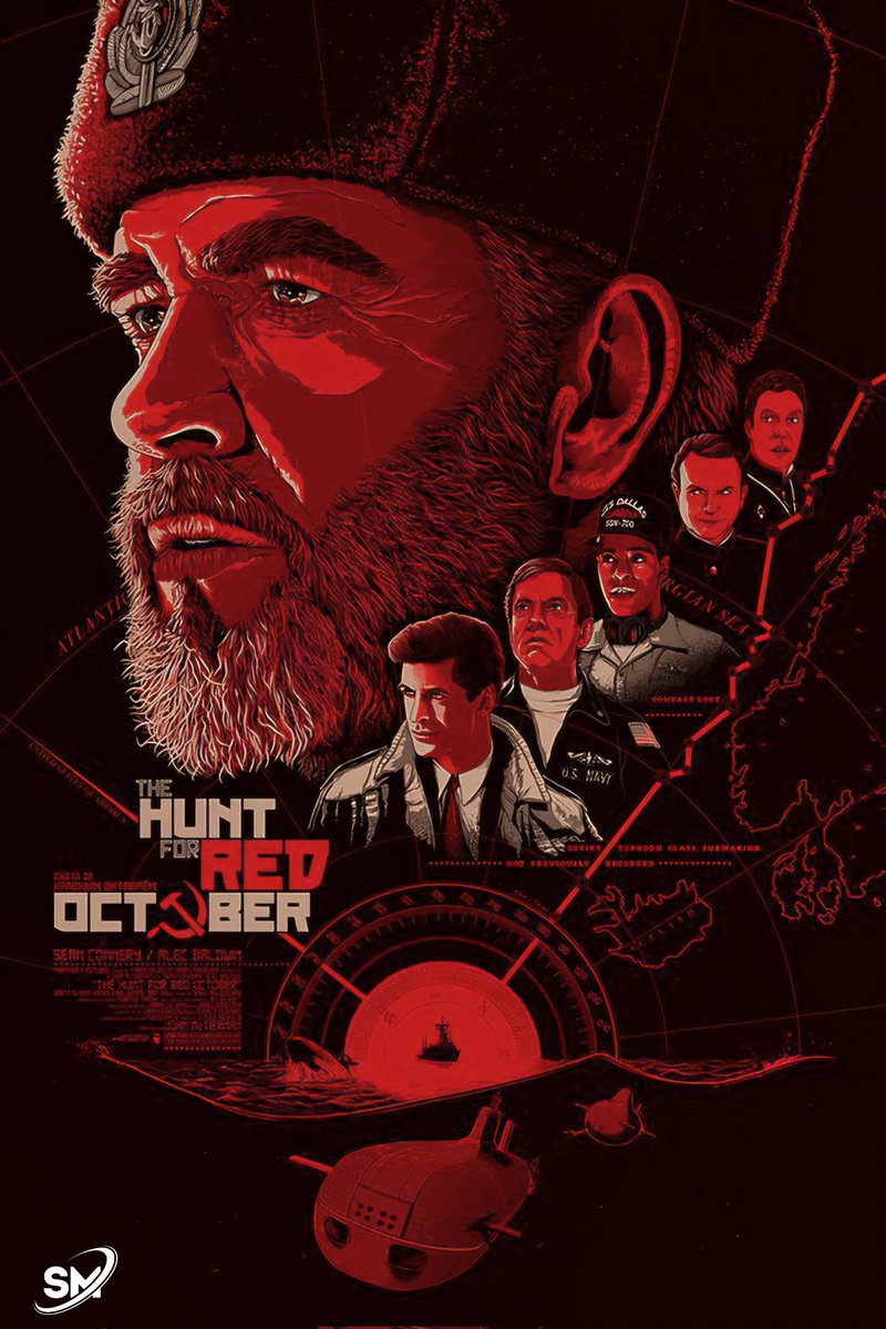 The Hunt For Red October 
(1990)

Moscow, Washington D.C. and a CIA Analyst track a rouge Soviet Captain and his new submarine

REF: SM/HUNTREDOCT/CONCEPT/004
#SeanConnery #TheHuntForRedOctober #ConceptPoster