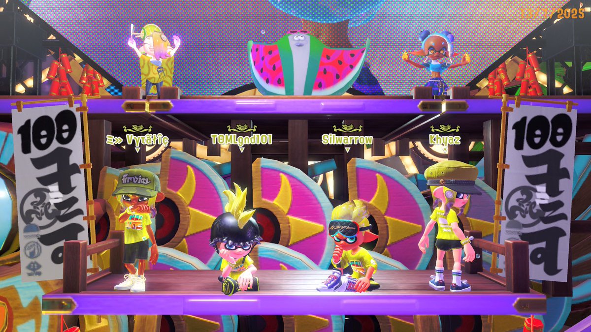 TomLegend101's tweet photo. 100X BATTLE WIN IN PRO MODE FOR #TEAMLAND LESSGOOOOO!!! 🎉🔥💯💛🚕
#SummerNights #Splatoon3 #Splatfest #100xBattle #NintendoSwitch2 https://t.co/oiNr5XFAZR