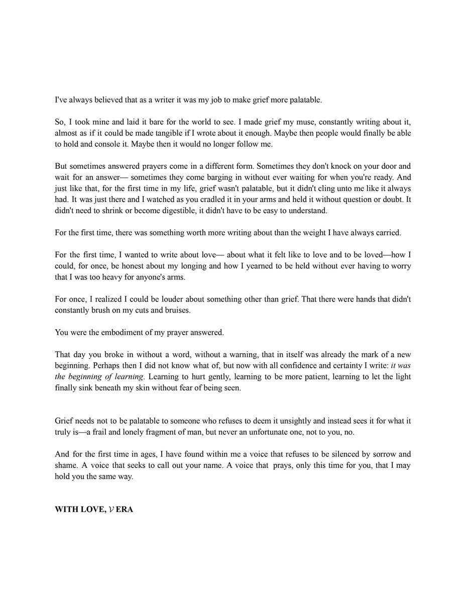 vainedprose's tweet image. ㅤㅤ⠀⠀⠀⠀ㅤㅤ⠀

ㅤㅤ⠀⠀⠀⠀ㅤFOR THE FIRST TIME
ㅤㅤ⠀⠀⠀⠀    &amp;amp; FOR ONCE

ㅤㅤ⠀⠀⠀⠀ㅤㅤ