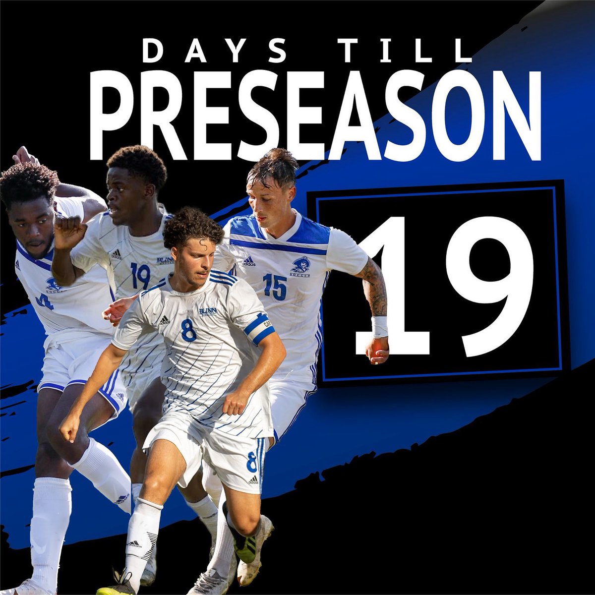 ⏰ 1️⃣9️⃣ Days Remain Till Preseason ⏰
 
🏆 Despite playing down 2 players for nearly 30 minutes, the Bucs defeated No 19 Angelina at Rankin Field on 10/16/21. Keegan Woolley, Felix Mesquita, Crispin Tshimanga and Stefan Fevrier Sildor provided combined to lead to a, 2-1, win