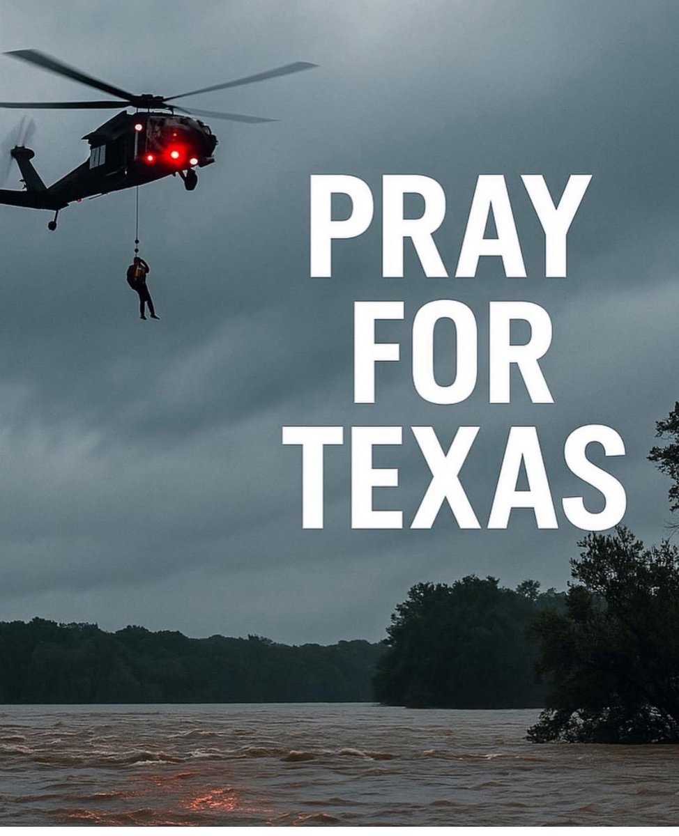 Pray for Kerr county:  getting heavy rain today