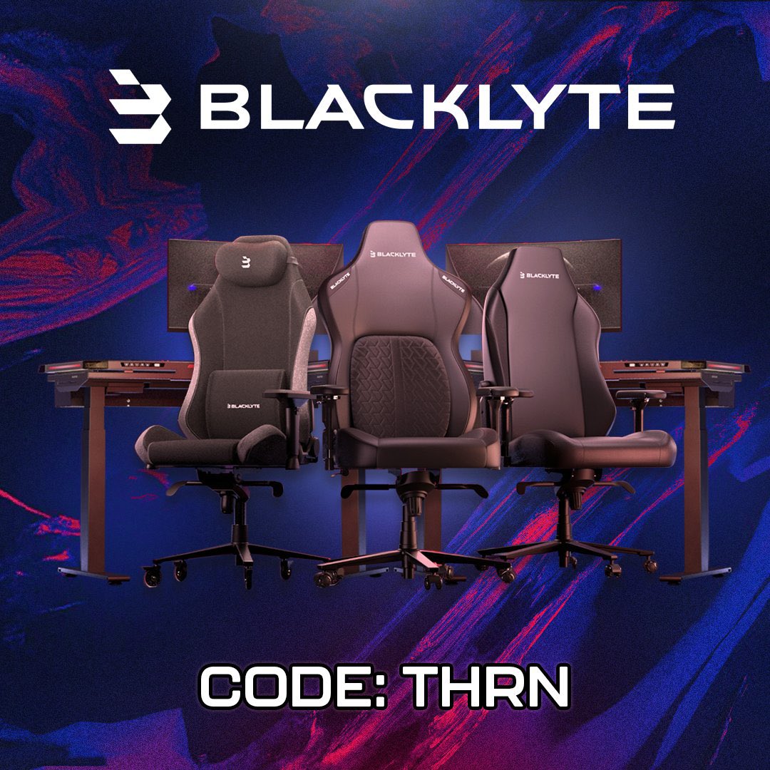 I’m now afflicted with <a href="/GoBlacklyte/">Blacklyte</a> 

I heard the chairs are comfortable enough for FNATIC’s players

blacklyte.com/THRN