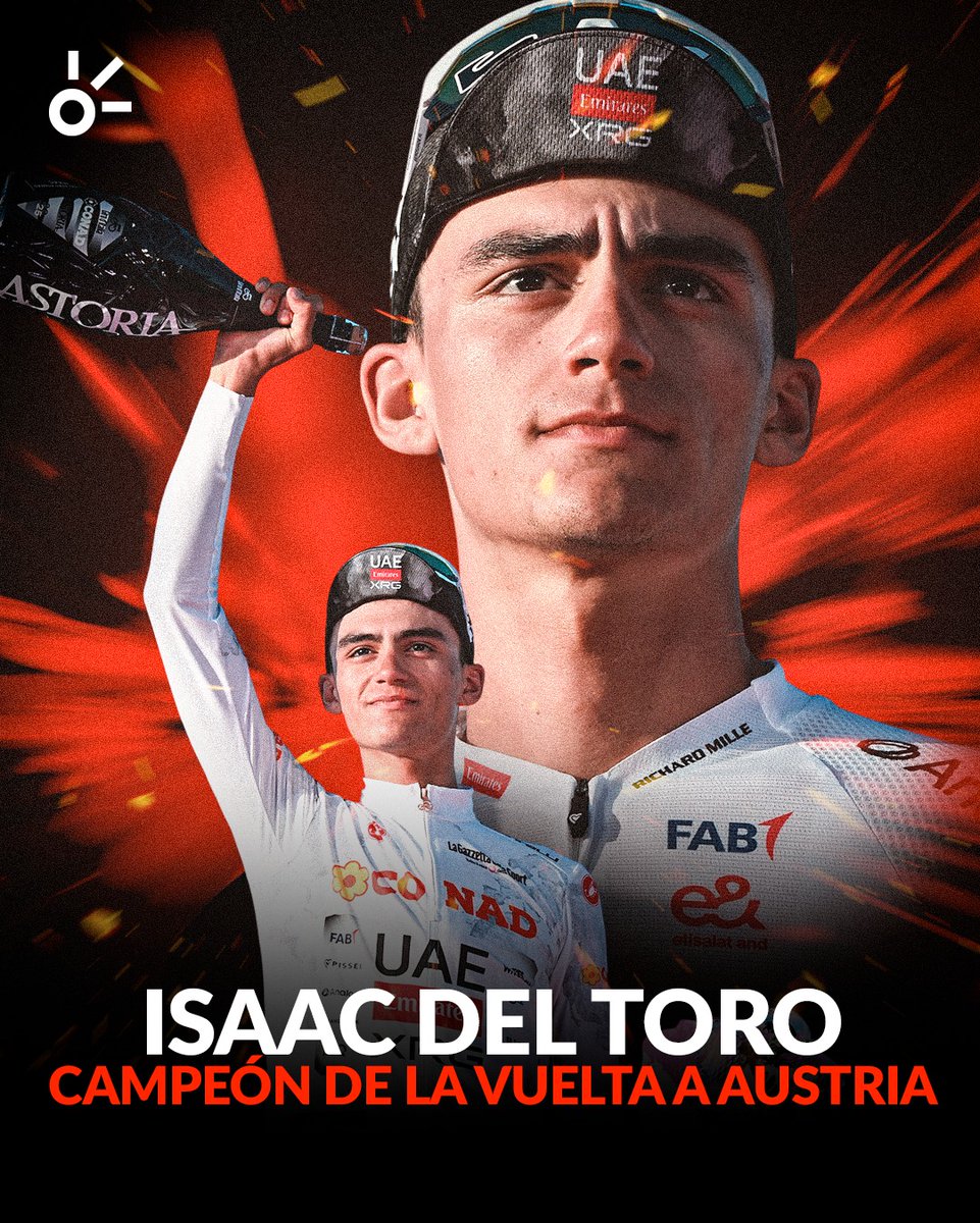 ¡ORGULLO MEXICANO! ¡ERES GIGANTE, TORITO! 🐂🇲🇽🏆

<a href="/ISAACDELTOROx1/">ISAAC DEL TORO ROMERO</a> lo volvió a hacer. El joven ciclista del UAE Team Emirates-XRG se coronó campeón de la Vuelta a Austria 2025, tras cinco intensas jornadas llenas de estrategia, resistencia y clase en los Alpes. 🚵‍♂️⛰️🔥

Con solo 21