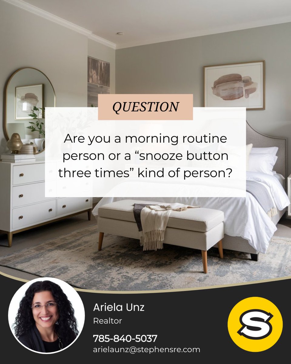 ArielaUnz's tweet image. Rise and shine... or hit snooze a few times? ☀️😴

Are you the type to start your day with a full routine, or do you prefer a quick dash out the door? Which one sounds more like you? Let us know in the comments!

#morningroutine #homeinspiration #alarmclock