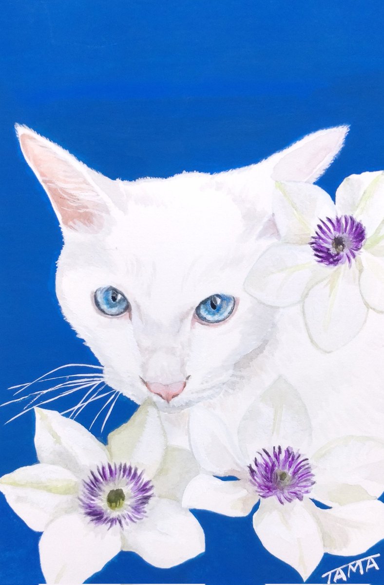 ritorutama's tweet image. #猛暑で気が滅入るからお気に入りのクールビューティを貼ろう
（2021年 ポスターカラー）