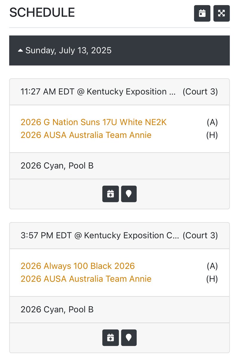 Ally Ellerton (@ally_ellerton) on Twitter photo **Schedule change. All games at the same time but on Court 3!
<a href="/AUSA_Hoops_WBB/">AUSA Hoops WBB</a> team Annie ππ₯ **Schedule change. All games at the same time but on Court 3!
<a href="/AUSA_Hoops_WBB/">AUSA Hoops WBB</a> team Annie ππ₯