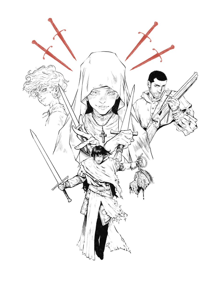 Nuestro amigo y artistazo <a href="/muzhur/">M U Z H U R</a> ya está diseñando la lámina que recibirán los Mecenas que aporten a la campaña vkm.is/monstruosiberi… en las primeras 48 horas. Os dejamos un boceto... Un privilegio volver a contar con tu arte Pablo. Gracias eternas. En septiembre comenzamos.