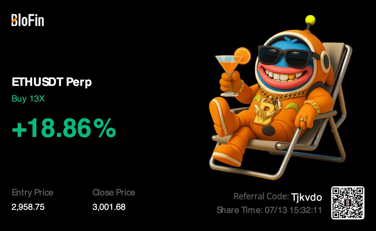 Thanks $ETH now time for Tennis 🥂