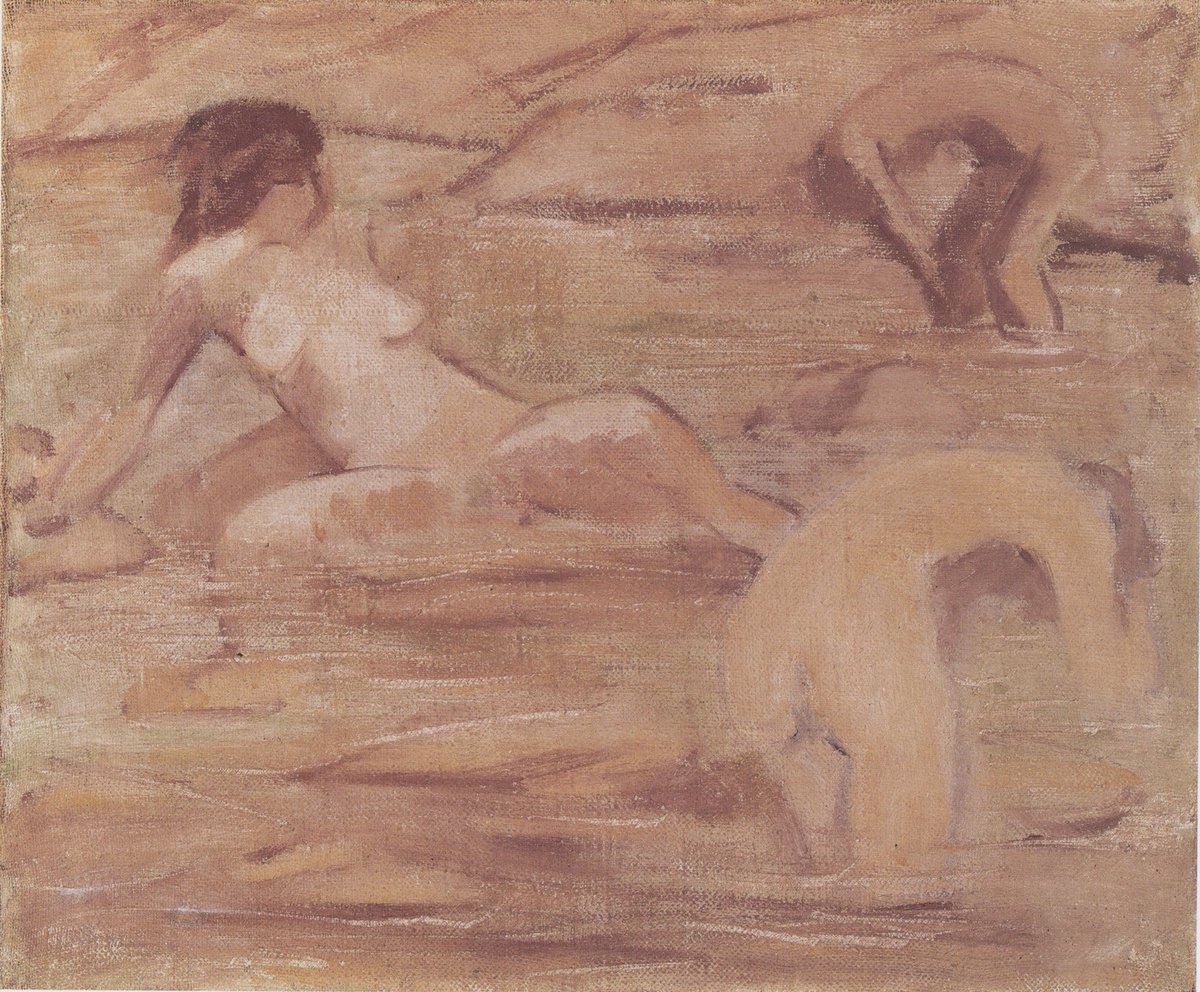 Badende in Braun wikiart.org/en/otto-muelle…