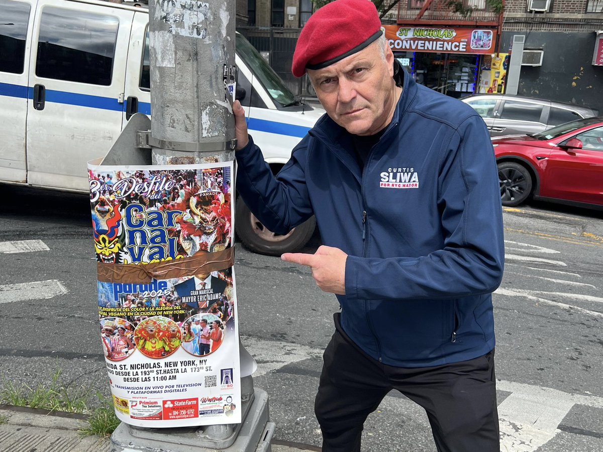 I arrived at 193rd and St. Nicholas in Washington Heights at 10 AM for the start of the Dominican festival parade and met parade president Pedro Gomez, who was shocked the city broke its promise to clear the street for this major cultural event.

Later, the mayor and the usual