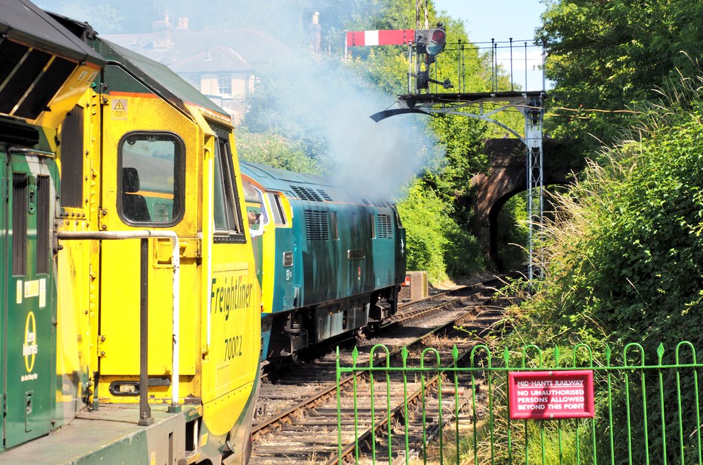ALTON: D1015 / 70002
One of these locos is a super low emission stop start enabled diesel. The other can block the sun. Both are amazing in their own way.