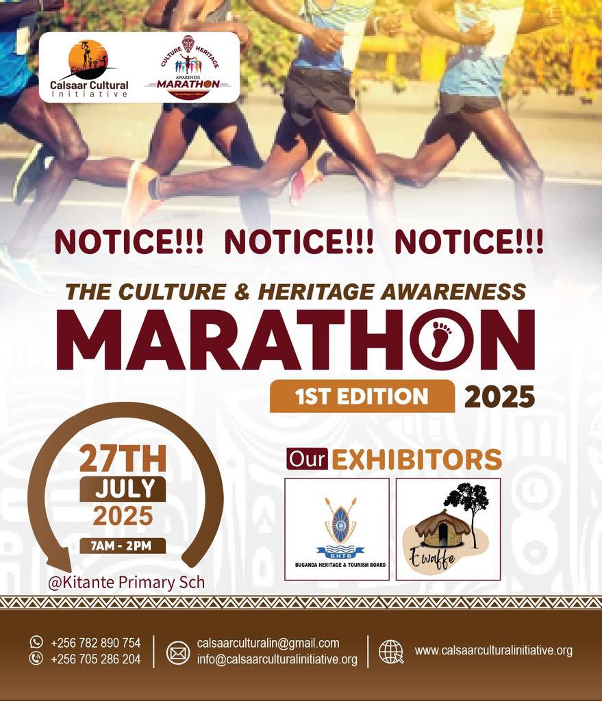 Don't forget to purchase your kit and prepare your self for the , 1st edition come 27th this month. 
#CultureAndHeritageMarathon2025