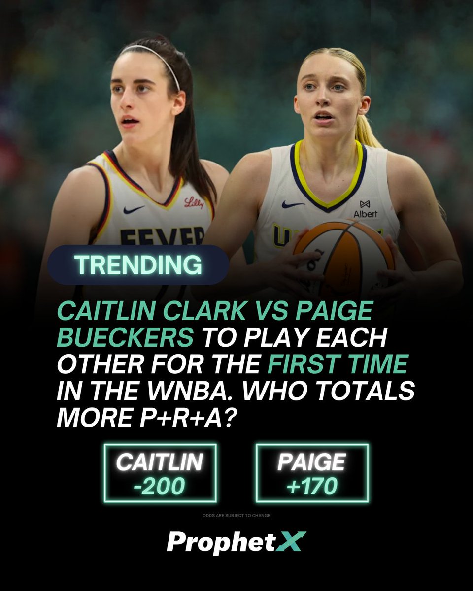 CC vs Paige Buckets for the first time in the WNBA 🍿

Who puts up more PRA?