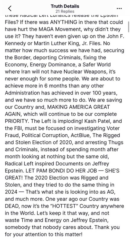 RepVeasey's tweet image. Either @realDonaldTrump and his acolytes fueled the rumors of the significance of these Epstein files to help his campaign, or something is there! That's why on Monday, I’ll introduce a resolution demanding the Trump Administration release all files related to the Epstein case.…