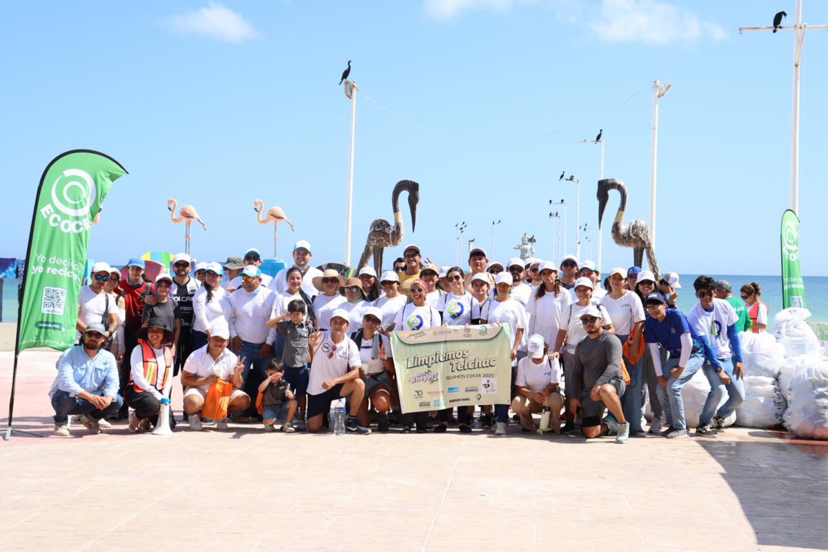 Recolectan más de 200 kg de residuos en jornada de limpieza en Telchac Puerto cambiodelsureste.com/index.php?P=21…