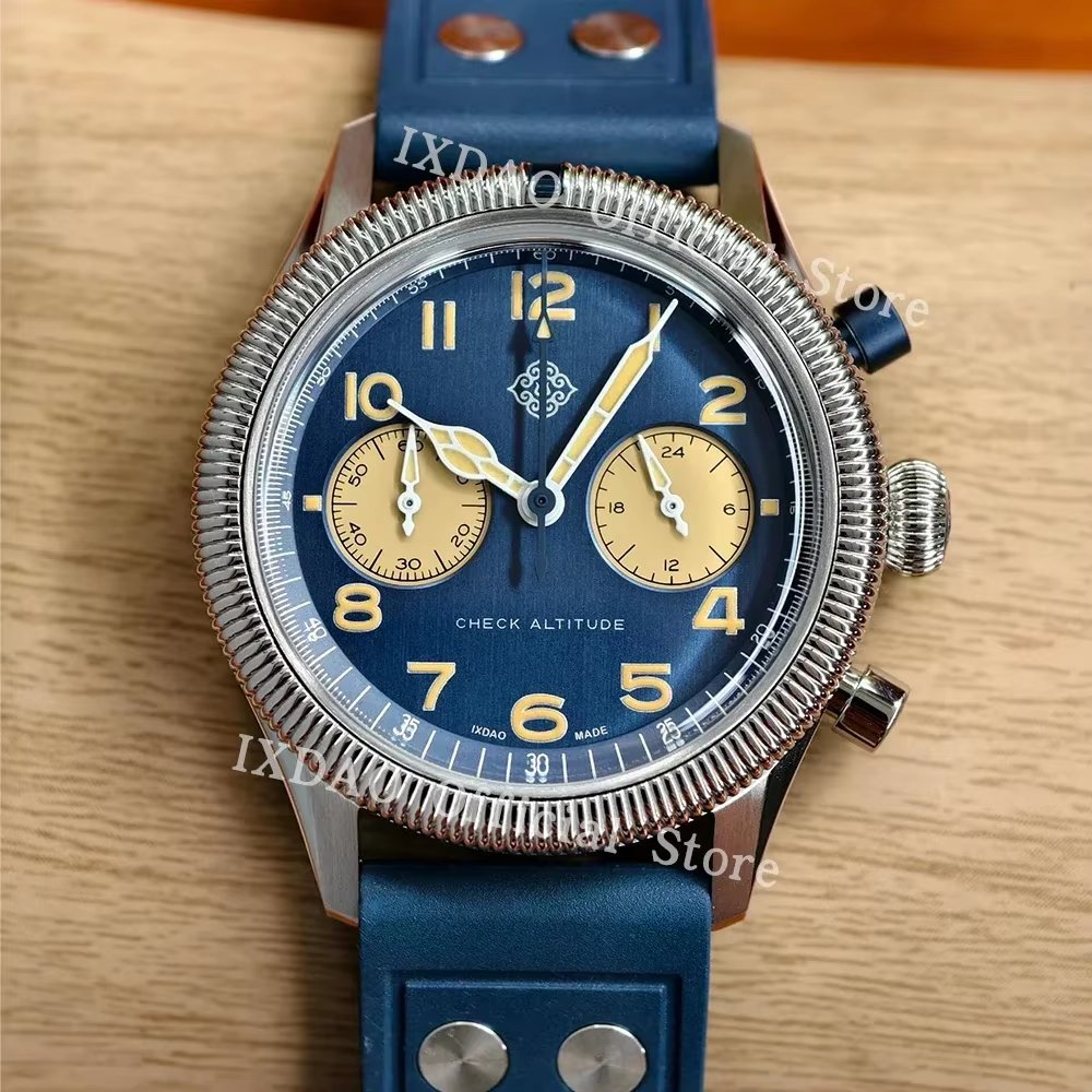 shinythings_x's tweet photo. Pilot watch vibes with vintage flair 🛩️
The IXDAO “Check Altitude” chrono nails the look—and the price. That bezel tho 👀
🔗 https://t.co/VEJdgSBNnE
🎥 https://t.co/0WKCGrxC6N
#IXDAO #PilotWatch #Chronograph #WatchTok #AliExpressWatches #WatchFam #Microbrand https://t.co/CkOeZ4sHsS