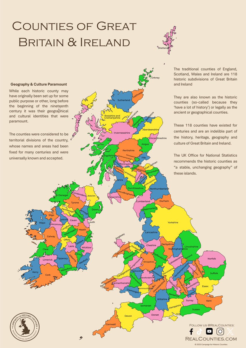 ❌ County Council areas are *not* counties
❌ Lieutenancy Areas are *not* counties
❌ Unitary Authorities are *not* counties
❌ County Boroughs are *not* counties
❌ County Corporates are *not* counties

✅ THESE are counties: