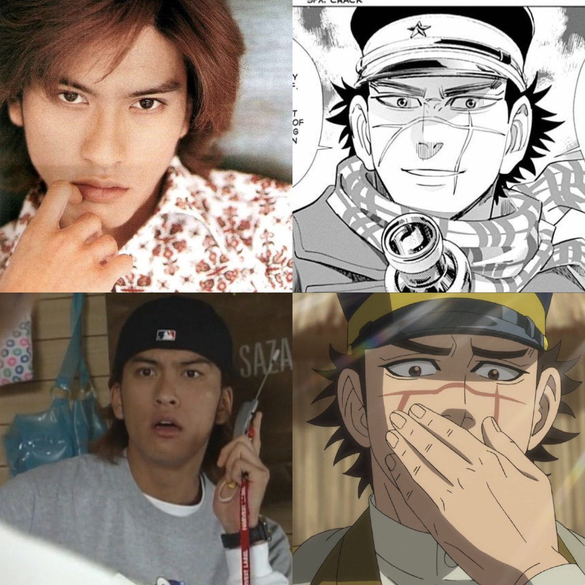 terracottahart's tweet image. Just realised that Nagase could've been a perfect Sugimoto if he wasn't born so early.
Those eyes and eyebrows bro....If someone photoshop Sugimoto's scar on his face I'd literally crash tf out